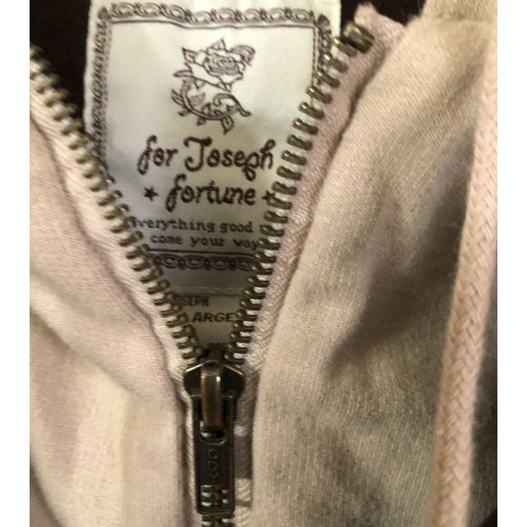 FOR JOSEPH FORTUNE CORDUROY JACKET WITH FAUX HOODIE LAYERED LOOK SZ L - Picture 4 of 6